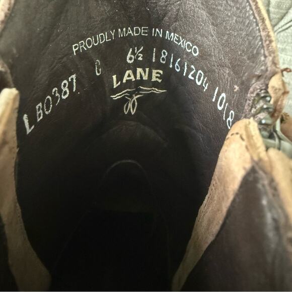 Lane Embroidered Side Zip Western Cowboy Boots Women’s 6.5 - Picture 6 of 9
